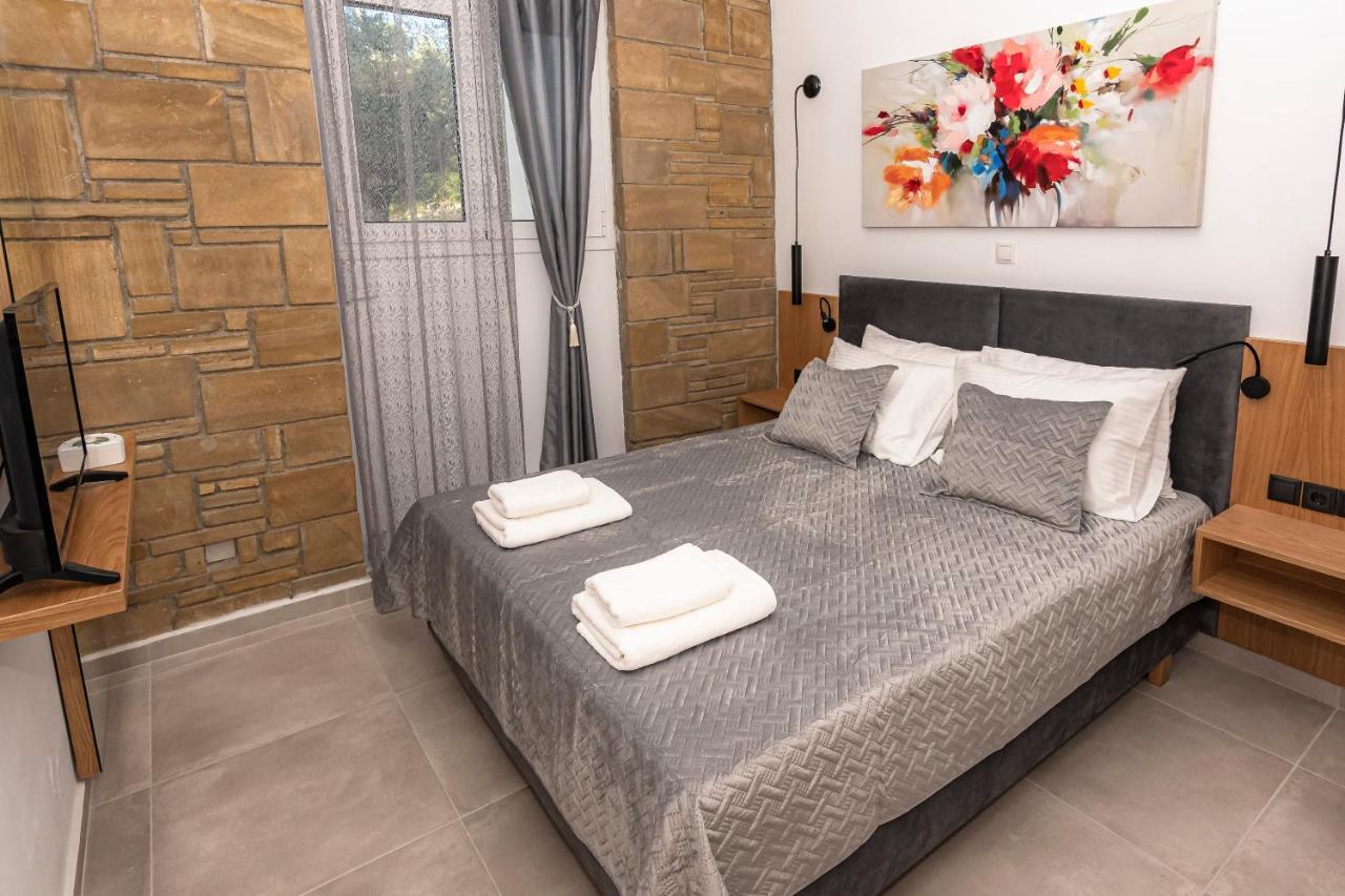 Rikanthos Stone Sea View Apartment Ι Falelianá Eksteriør billede