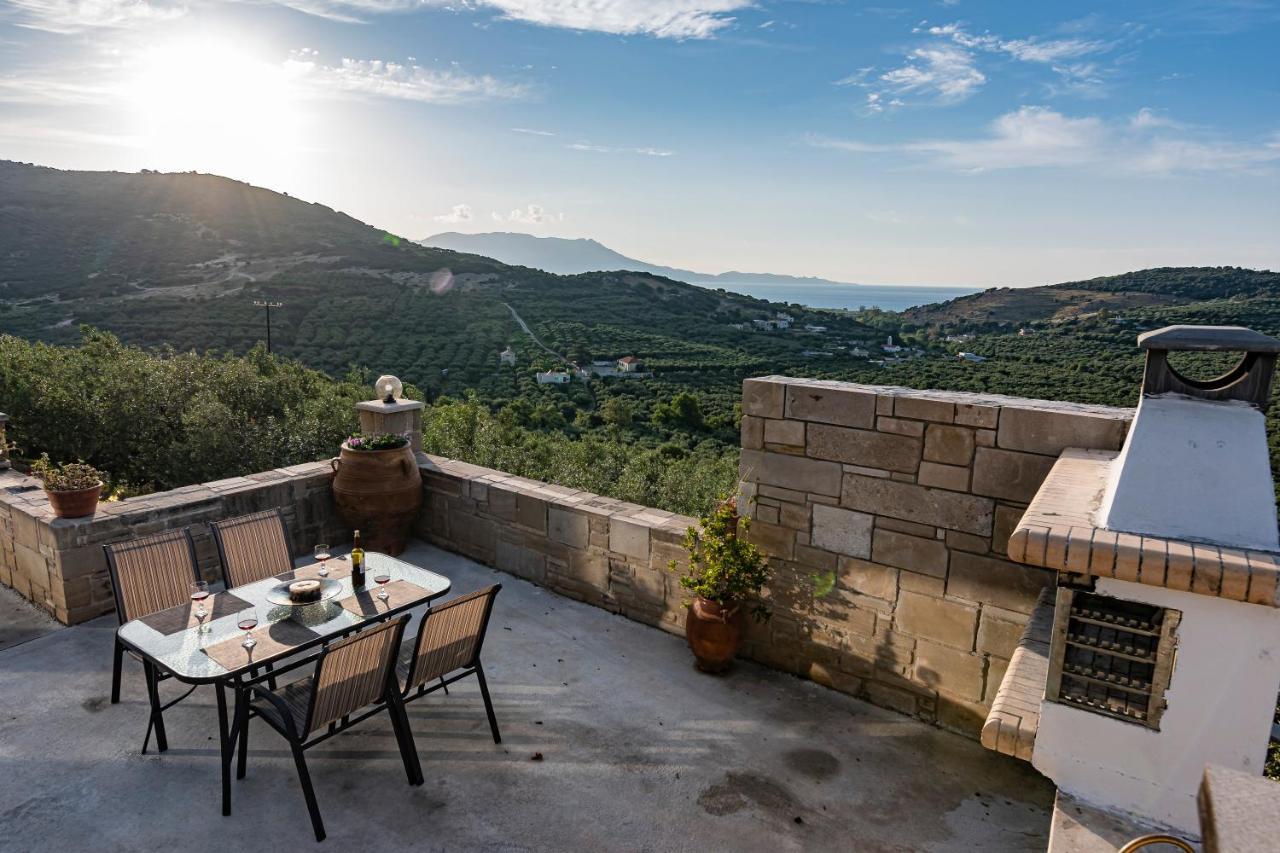 Rikanthos Stone Sea View Apartment Ι Falelianá Eksteriør billede