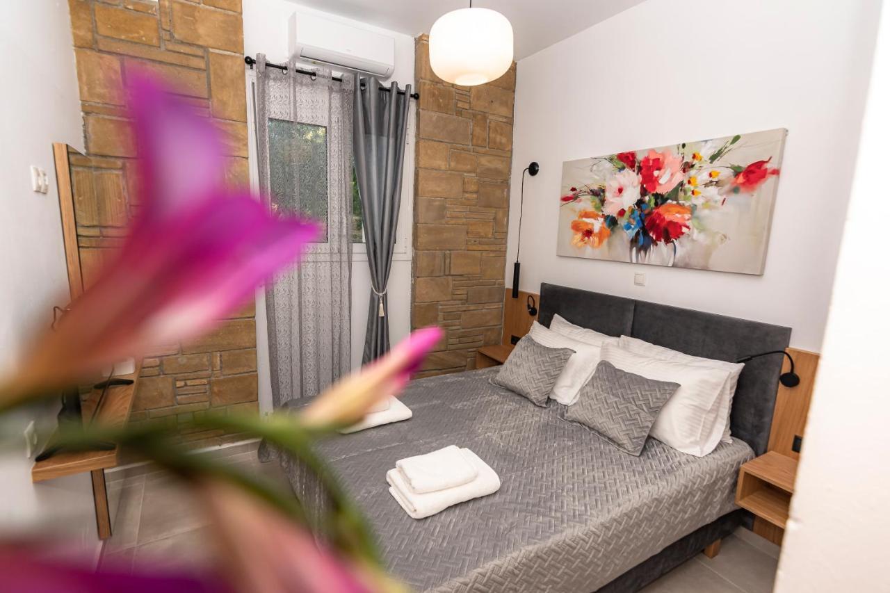 Rikanthos Stone Sea View Apartment Ι Falelianá Eksteriør billede